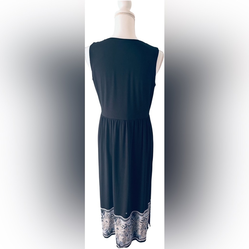 J. Jill Black Midi Sundress with V-Neck - Picture 4 of 8